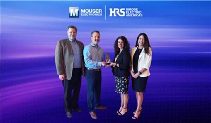 Mouser Electronics Receives Third Consecutive Distributor of the Year Award from Hirose