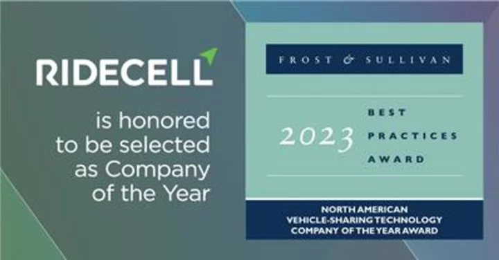 Ridecell Named Frost & Sullivan Company of the Year