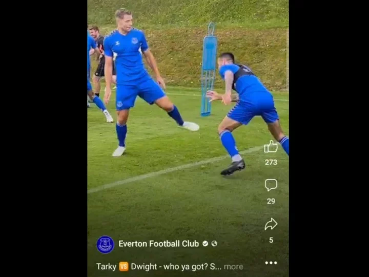 Did Everton just accidentally reveal their next signing in training video?