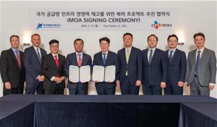 CJ Logistics and Korea Ocean Business Corporation to Invest up to $457 Million in Creating Large-scale Logistics Centers in the US