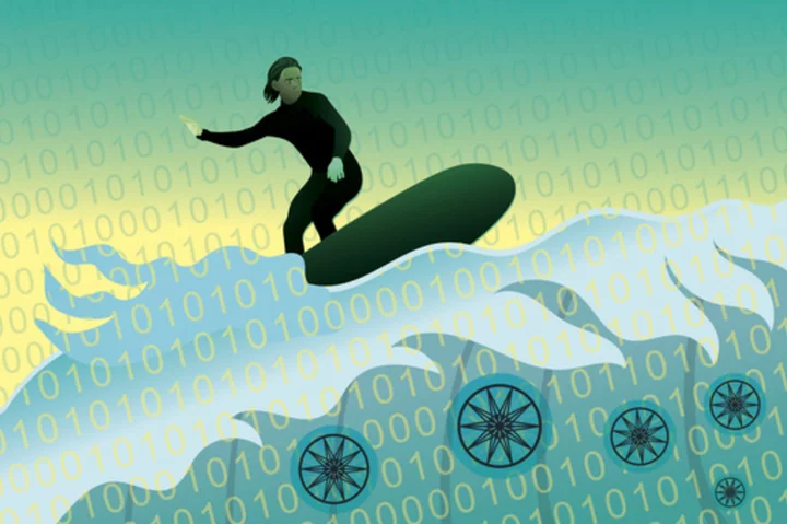 Artificial intelligence e discusses ways for humans to ride a 'coming wave' of new technology